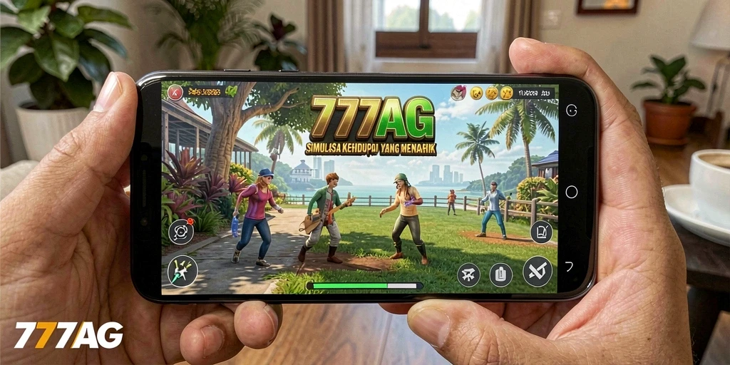 Tampilan gameplay menarik di 777AG dengan simulasi kehidupan yang mendalam.
