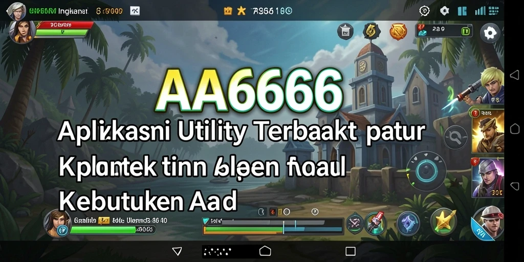 Screenshot utama AA666 menampilkan antarmuka aplikasi Utility yang sederhana dan efektif.