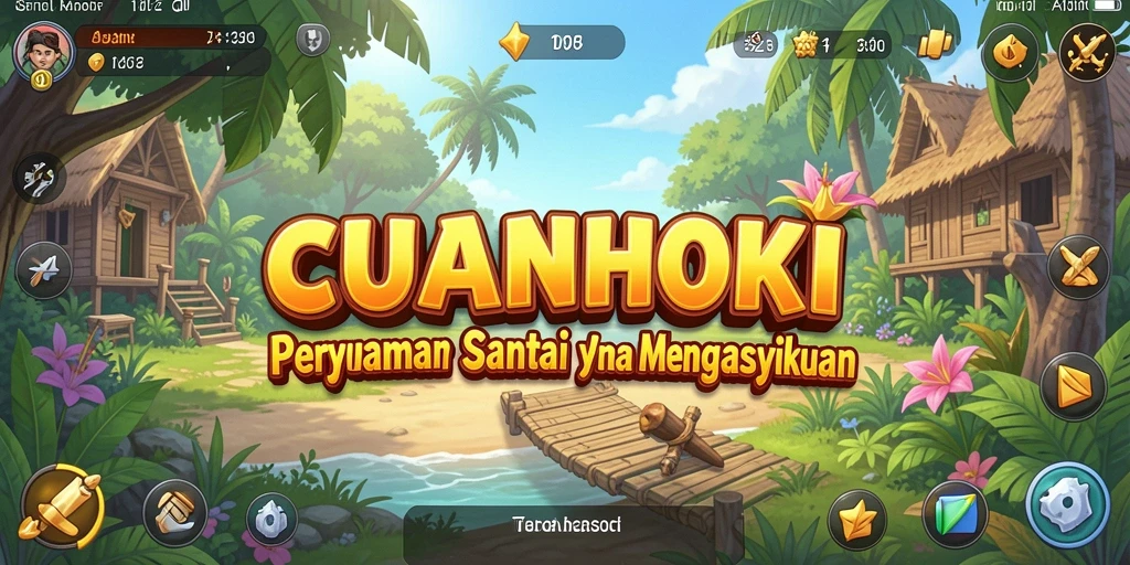 Tampilan gameplay <strong>CUANHOKI</strong> yang ceria dan menyenangkan.