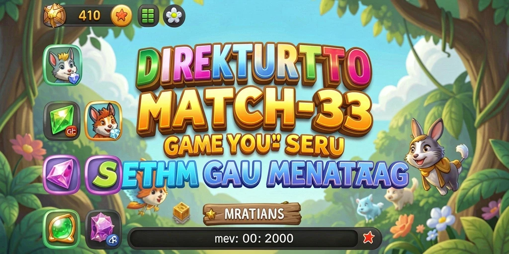 Tampilan gameplay DIREKTURTOTO yang menarik dan ceria.