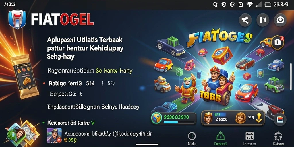Tampilan antarmuka FIATOGEL yang intuitif dan mudah digunakan.