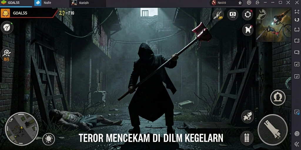 Gameplay menegangkan di GOAL55 dengan suasana Horror yang mencekam.