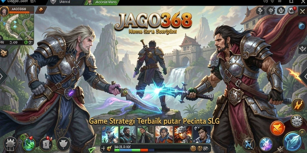 Tampilan gameplay menarik di JAGO368 dengan strategi pertempuran yang mendalam.