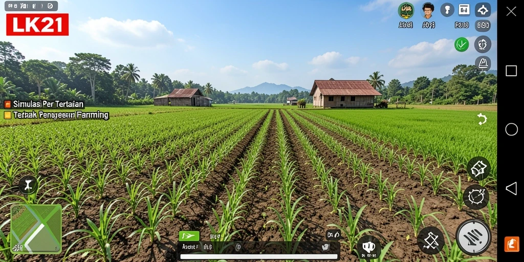 Screenshot menunjukkan gameplay bertani yang memikat di LK21.