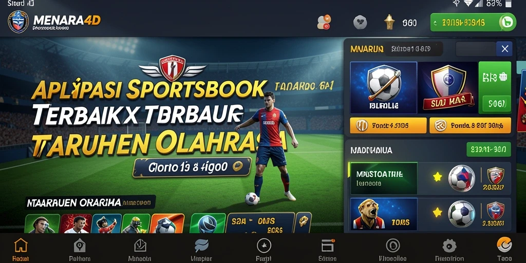 Tampilan gameplay menarik dari aplikasi Sportsbook MENARA4D.