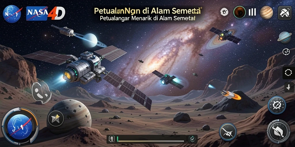 Gameplay petualangan luar angkasa yang menakjubkan di NASA4D.