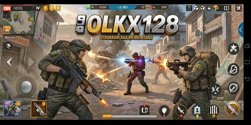 Tangkapan layar permainan OLX128 menampilkan aksi strategi yang mendebarkan.