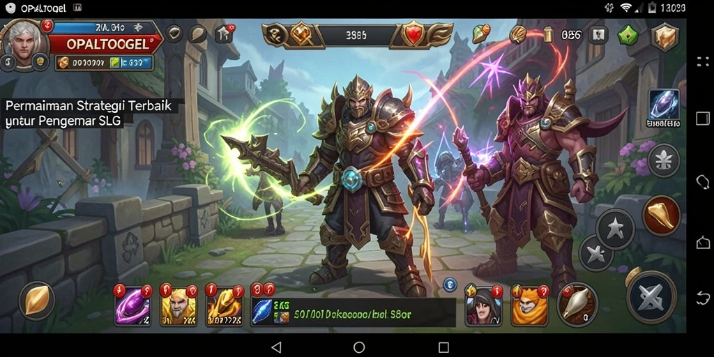 Tampilan gameplay menarik dari OPALTOGEL yang menunjukkan strategi dan pembangunan.