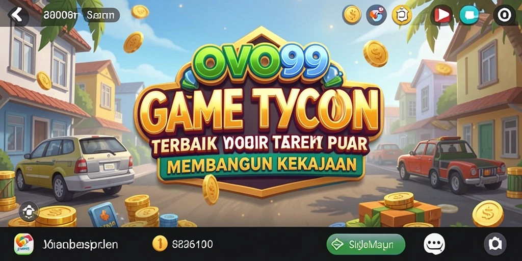Tampilan permainan OVO99 menampilkan manajemen bisnis yang seru.