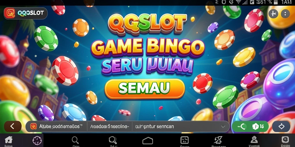 Tampilan gameplay QQSLOT yang seru dalam permainan Bingo.