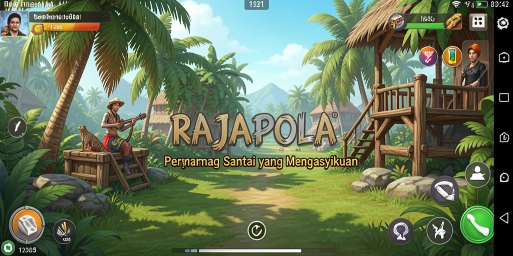Tampilan gameplay menarik dari RAJAPOLA yang menyenangkan dan menghibur.